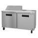Hoshizaki SR60B-8 60" Two Section Sandwich / Salad Prep Table w/ 2 Doors, 8 Pans 1 image