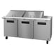 Hoshizaki SR72B-24M 72" Mega Top Sandwich / Salad Prep Table w/ 3 Doors, 24 Pans 1 image