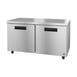 Hoshizaki UF60A-01 60" Two Section Undercounter Freezer w/ 2 Solid Doors, 2 Shelves, 17.55 cu. ft. 1 image
