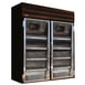 Howard-McCray GF48-FF-B 52" 2 Glass Door Merchandiser Freezer in Black, 48 cu. ft. 1 image