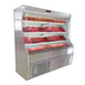 Howard-McCray R-M32E-10-S-LED 122'' Vertical Open Air Curtain Meat Merchandiser, Stainless Steel, Remote Refrigeration, 3 Shelves, w/ LED Lighting 1 image