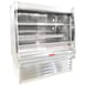 Howard-McCray R-OD35E-12L-S-LED 147'' Vertical Dairy Open Air Merchandiser, Stainless Steel, Remote Refrigeration, 2 Shelves, w/ LED Lighting, Sloped End Panels 1 image