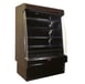 Howard-McCray R-OD35E-3S-B-LED 39'' Vertical Dairy Open Air Merchandiser in Black, Remote Refrigeration, 4 Shelves, w/ LED Lighting, Sloped End Panels 1 image