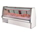 Howard-McCray SC-CFS34E-6-S-LED 76" Self-Contained Straight Glass Deli Seafood / Poultry Display Case, 1/4 hp - 3 pans, 45 cu. ft. - Stainless Steel 1 image