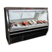 Howard-McCray SC-CFS34N-12-BE-LED 144" Self-Contained Straight Glass Fish / Poultry Service Case, 1/2 hp - 88 cu. ft. - Black 1 image