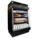 Howard-McCray SC-OD35E-4L-LB-B 51" Vertical Multi-Purpose Low-Base Open Merchandiser in Black, Self-Contained, 3 Shelves, w/ LED Lighting 1 image