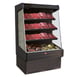 Howard-McCray SC-OM30E-3-B-LED 39'' Vertical Meat Open Merhandiser in Black, Self-Contained, 3 Shelves, w/ LED Lighting 1 image