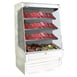 Howard-McCray SC-OM30E-5-LED 63'' Vertical Meat Open Merhandiser in White, Self-Contained, 3 Shelves, w/ LED Lighting 1 image