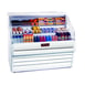 Howard-McCray SC-OS30E-3C 39" Horizontal Impluse Open Merchandiser in White, Self-Contained, 3 Shelves, Curved End Panels 1 image