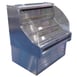 Howard-McCray SC-OS30E-5C-S 63" Horizontal Impluse Open Merchandiser, Stainless Steel, Self-Contained, 3 Shelves, Curved End Panels 1 image