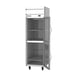 Beverage Air HR1HC-1HG 26" One Section Reach-In Refrigerator w/ 2 Glass Half Doors, Top Mount, 1/4 hp, 22 cu. ft. 4 image