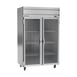Beverage Air HR2HC-1G 52" Two Section Reach-In Refrigerator w/ 2 Glass Full Doors, Top Mounted, 1/3 hp, 47 cu. ft. 1 image