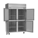 Beverage Air HR2HC-1HS 52" Two Section Reach-In Refrigerator w/ 4 Solid Half Doors, Top Mounted, 1/3 hp, 47 cu. ft. 3 image