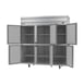 Beverage Air HRP3HC-1HS 78" Three Section Reach-In Refrigerator w/ 6 Solid Half Doors, Top Mounted, 1/3 hp, 71.5 cu. ft. 4 image