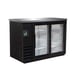 IKON IBB49-2G-24SD 49" Two Section Back Bar Cooler with Glass Door, 10.45 cu. ft. 1 image