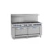 Imperial IR-12-C 72" Gas Restaurant Range w/ (12) Open Burners, (1) Standard Oven, (1) Convection Oven, 449.000 BTU  1 image