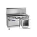 Imperial IR-12-SU-XB 72" Gas Restaurant Range, (12) Open Burners w/ (6) Step-Up, (1) Standard Oven, (1) Cabinet Base, 419.000 BTU 1 image