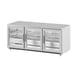 Infrico USA IUC-UC72RCR 72" 3-Section Undercounter Refrigerator w/ 3 Glass Doors, 21 cu. ft. 1 image