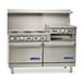 Imperial IR-6-RG24 60" Gas Restaurant Range w/ (6) Open Burners, 24" Raised Griddle/Broiler, (29 Standard Ovens, 302.000 BTU 1 image