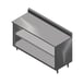 John Boos 4CO6R5-3036-1S 36" Cabinet Base Open Front Work Table 1 image