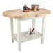John Boos C-ELIP4830175 Utility Table w/ 1-3/4" Thick Eliptical Hard Rock Maple Top, Painted Base 1 image