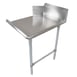 John Boos CDT6-S132SBK-R 132" Clean Straight Dishtable w/ Right Table, 10" Backsplash, Steel Legs 1 image