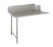 John Boos CDT6-S96SBK-L 96" Clean Straight Dishtable w/ Left Table, 10" Backsplash, Steel Legs 1 image