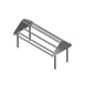 John Boos DTSS-30120-T Stainless Steel Tubular Wall Mounted Sorting Shelf - 120"W x 30-1/2"D 1 image