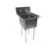 John Boos E1S8-24-14-X 29" One Compartment Sink, 24"W x 24"L Bowl Without Drainboards 1 image