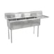 John Boos E3S8-15-14R15-X 62" Three Compartment Sink, 15"W x 15"L Bowl With Right-Hand Drainboard 1 image