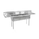 John Boos E3S8-1824-14T24-X 102" Three Compartment Sink, 18"W x 24"L Bowl With 2 Drainboards 1 image