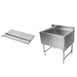 John Boos UBIB-1824 24" Insulated Underbar Ice Bin / Cocktail Unit, Sliding Lid 1 image