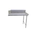 John Boos JDTC-20-24R-X 24" Clean Straight Dishtable w/ Right Table, 10" Backsplash, Steel Legs 1 image