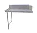 John Boos JDTC-20-96L-X 96" Clean Straight Dishtable w/ Left Table, 10" Backsplash, Steel Legs 1 image