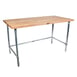 John Boos SNB17-X 96" Wood Top Work Table 1 image
