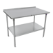 John Boos ST6R1.5-2436SSW Stainless Steel Top " 36" - 38" Work Table 1 image