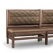 JustChair JBSB-WT-SBT-42-GR3 Banquette Bench, Button Tufted Back, Upholstered Seat, 42" Height 1 image