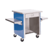 Delfield KCS-50, 50" Deep Shelleyglas Cashier Counter with Stainless Steel Top and Shelf  1 image