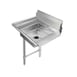 Klinger's Trading SDT72L 72" Straight Soiled Dishtable w/ Left Table, Pre-Rinse Sink, 9" Backsplash 1 image
