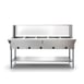 Koolmore KM-OWS-5SG 72" Electric Steam Table with Undershelf and Sneeze Guard, (5) Open Wells 1 image