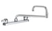Krowne 13-818L Silver Series Double-Jointed Deck Mount Faucet w/ 8" Centers, 18" Spout 1 image
