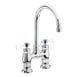 Krowne 15-401L Royal Series Low Lead Deck Mount Faucet w/ 4" Centers, 6" Gooseneck Spout 1 image