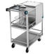 Lakeside 230 Stainless Steel Mobile Ice Bin, 50 lb, Silver 1 image