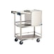 Lakeside 230 Stainless Steel Mobile Ice Bin, 50 lb, Silver 3 image