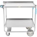 Lakeside 743 Stainless Steel 2 Shelf Utility Cart w/ Shelf Size 33" x 21" - 700 lb. Capacity 3 image