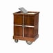 Lakeside 79869 Stainless Steel Mobile Ice Bin, 200 lb, Dark Brown 1 image