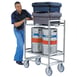 Lakeside 8840 35" Extreme Duty Stainless Steel 2 Shelf Utility Cart w/ 27" Shelf Clearance 1 image