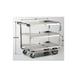 Lakeside 939 Tough Transport Stainless Steel 3-Shelf Utility Cart -33" x 19-3/4" x 34-1/4" 4 image
