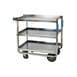 Lakeside 954 Tough Transport Stainless Steel 3-Shelf Utility Cart - 48" x 25-3/4" x 37-3/8" 3 image