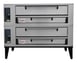 Marsal SD-10866 STACKED Gas Double Deck Pizza Oven, Two 10"H x 44" x 66" Baking Chambers 1 image
